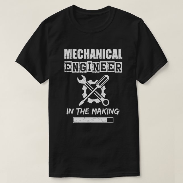 Mechanical Engineer in the making, grungy texture T-Shirt (Design Front)