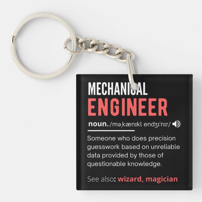 Mechanical ENGINEER Key Ring (Front)