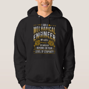 Mechanical Engineer Level Of Sarcasm Mechanical En Hoodie
