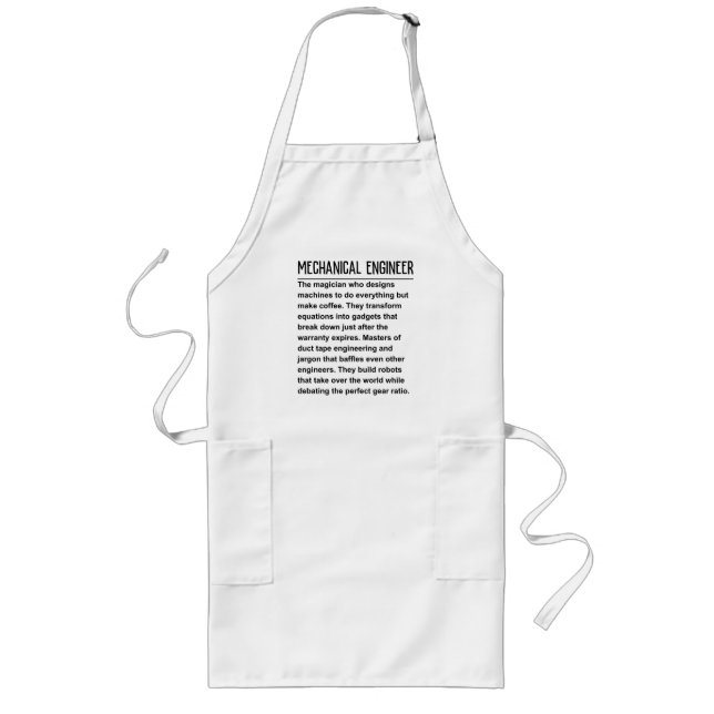 Mechanical engineer long apron (Front)