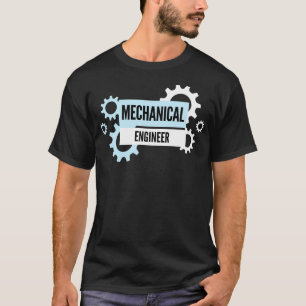 Mechanical Engineer Pinion Wizard Graduation Skill T-Shirt