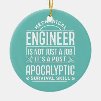 Mechanical Engineer Post Apocalyptic Survival Ceramic Tree Decoration