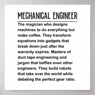 Mechanical engineer poster