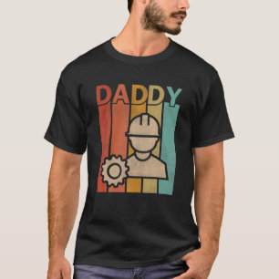 Mechanical Engineer Retro Vintage Daddy Graphic Fa T-Shirt