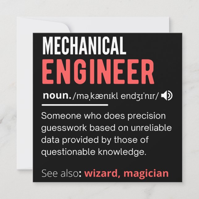 Mechanical ENGINEER Save The Date (Front)