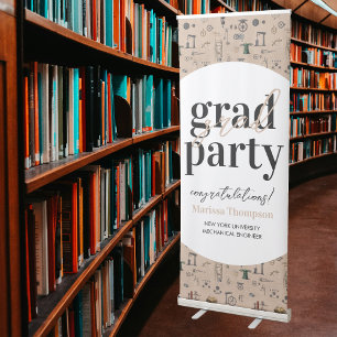 Mechanical Engineer University College Graduation Retractable Banner