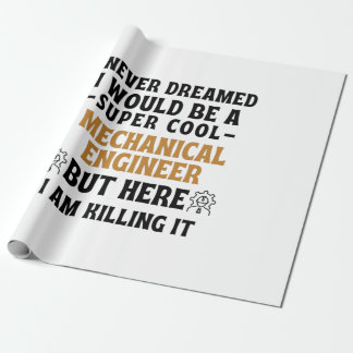 MECHANICAL ENGINEER WRAPPING PAPER