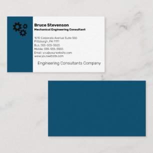 Mechanical Engineering Consultant Business Card
