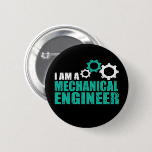 Mechanical Engineering Funny Engineer 6 Cm Round Badge