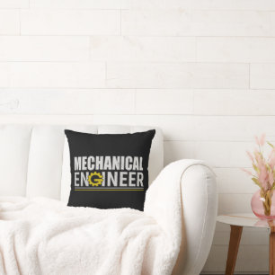 Mechanical Engineering Funny Engineer Cushion
