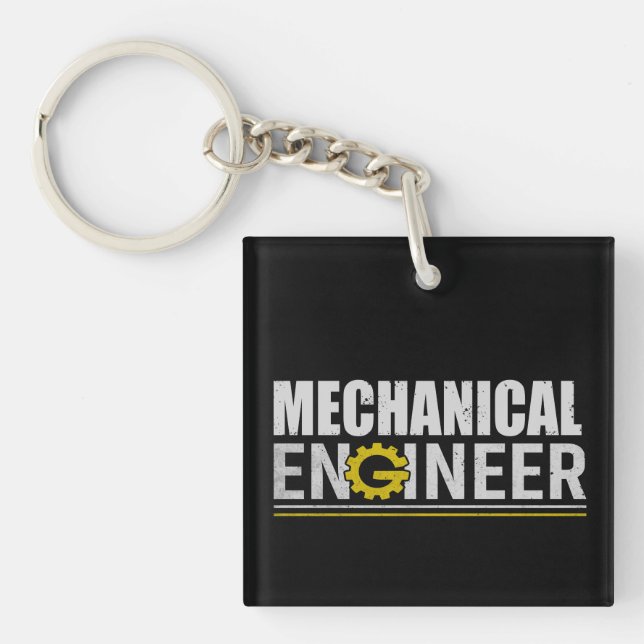 Mechanical Engineering Funny Engineer Key Ring (Front)