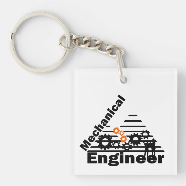 Mechanical Engineering Funny Engineer Key Ring (Front)