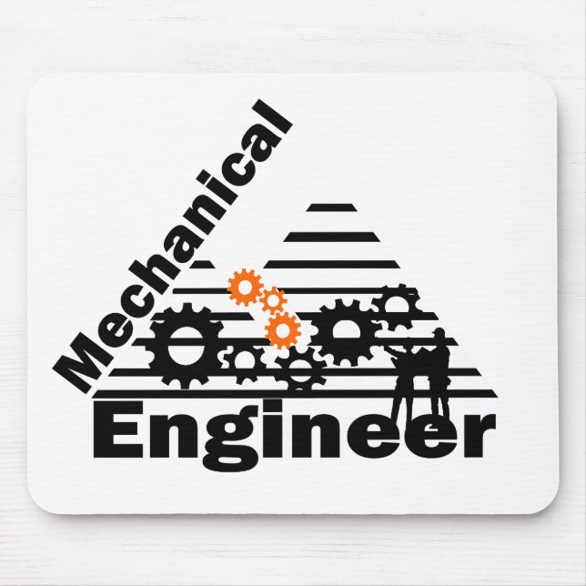 Mechanical Engineering Funny Engineer Mouse Mat (Front)