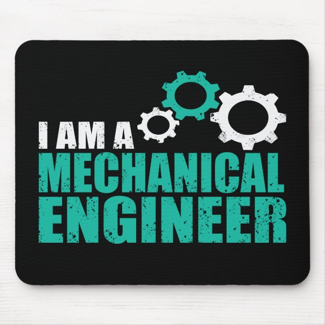 Mechanical Engineering Funny Engineer Mouse Mat (Front)