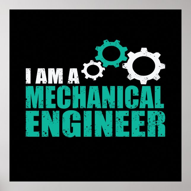 Mechanical Engineering Funny Engineer Poster (Front)