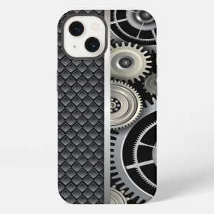 Mechanical Engineering Gears and Mesh Pattern iPhone 13 Case