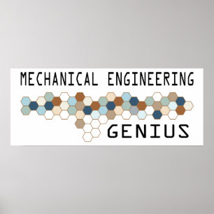 Mechanical Engineering Genius Poster