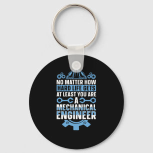 Mechanical Engineering No How Hard Engineer Sticke Key Ring