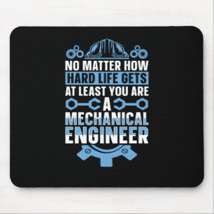 Mechanical Engineering No How Hard Engineer Sticke Mouse Mat