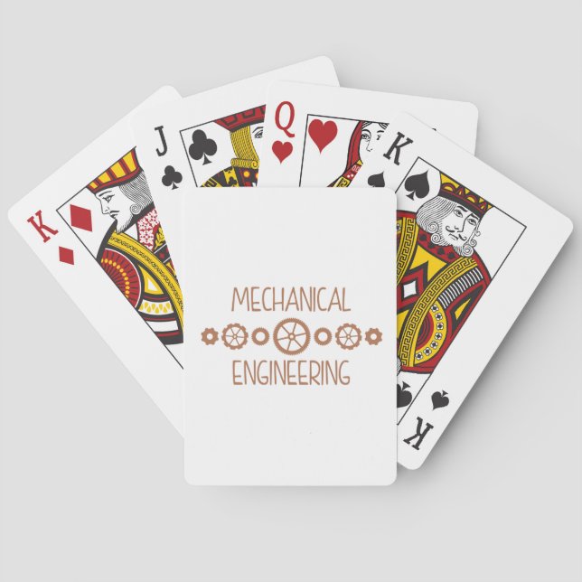 Mechanical Engineering Playing Cards (Back)