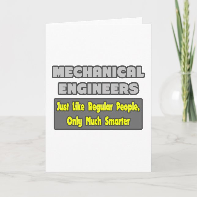 Mechanical Engineers...Smarter Card (Front)