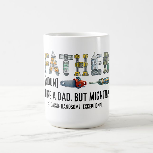 Mechanical Fatherhood: Built to Last Coffee Mug (Center)