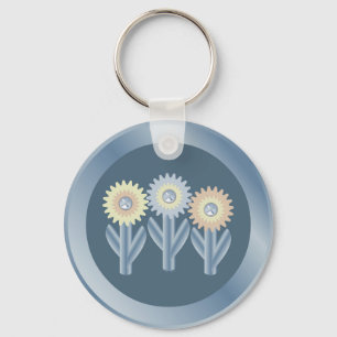 Mechanical Flowers Key Ring