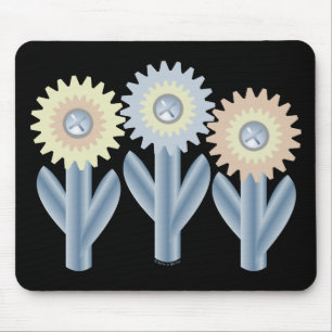 Mechanical Flowers Mouse Mat