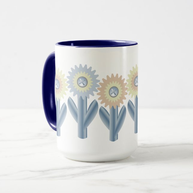 Mechanical Flowers Mug (Front Left)