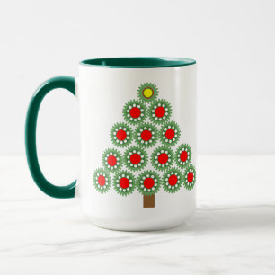Mechanical Gear Christmas Tree Mug