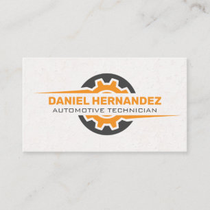 Mechanical Gear Logo Business Card