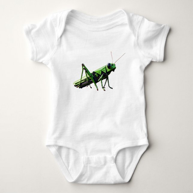Mechanical Grasshopper Baby Bodysuit (Front)