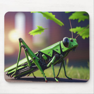 Mechanical Grasshopper Mouse Mat