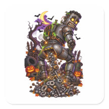 Mechanical Halloween Monster Pooping Nuts and Bolt