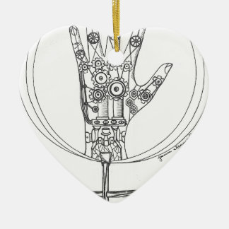 Mechanical Hand Ceramic Tree Decoration