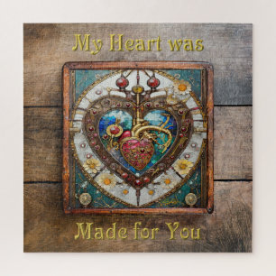 Mechanical Heart Anatomical Steampunk Series Jigsaw Puzzle