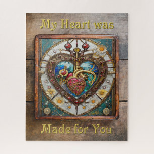Mechanical Heart Anatomical Steampunk Series Jigsaw Puzzle