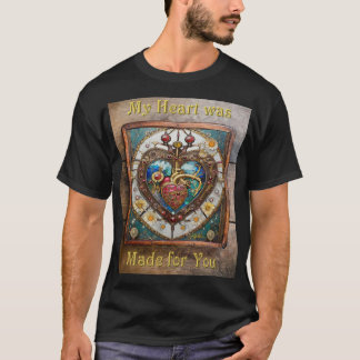 Mechanical Heart Anatomical Steampunk Series T-Shirt