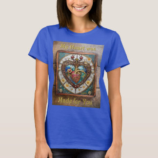 Mechanical Heart Anatomical Steampunk Series T-Shirt