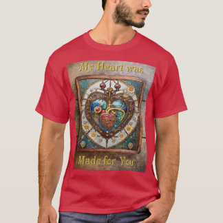 Mechanical Heart Anatomical Steampunk Series T-Shirt
