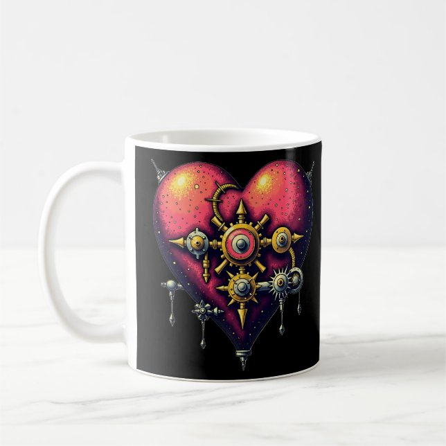 Mechanical Heart Coffee Mug (Left)