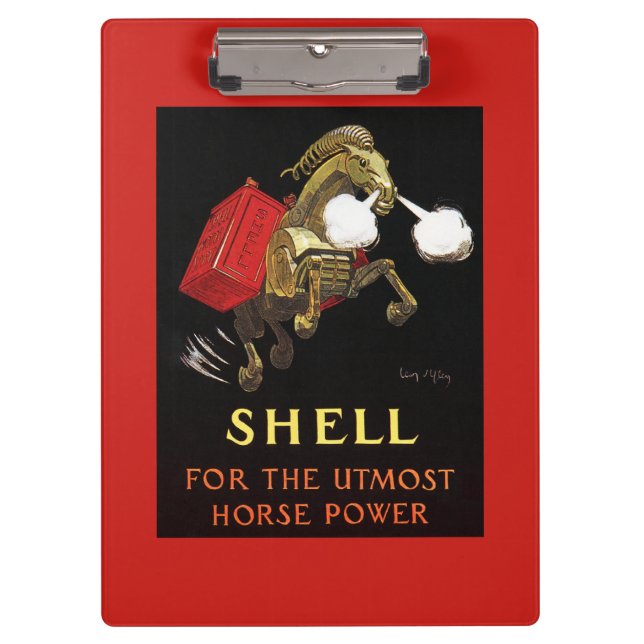 Mechanical Horse with Shell Oil Clipboard (Front)