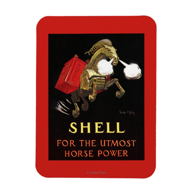 Mechanical Horse with Shell Oil Magnet (Vertical)
