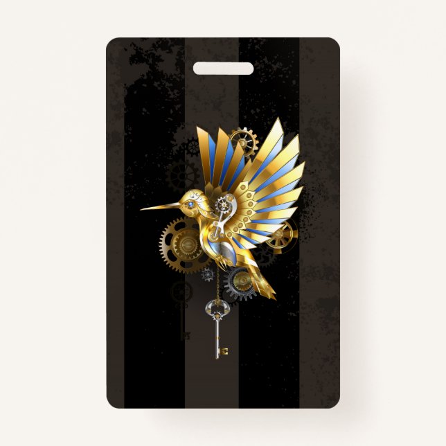 Mechanical Hummingbird ID Badge (Front)