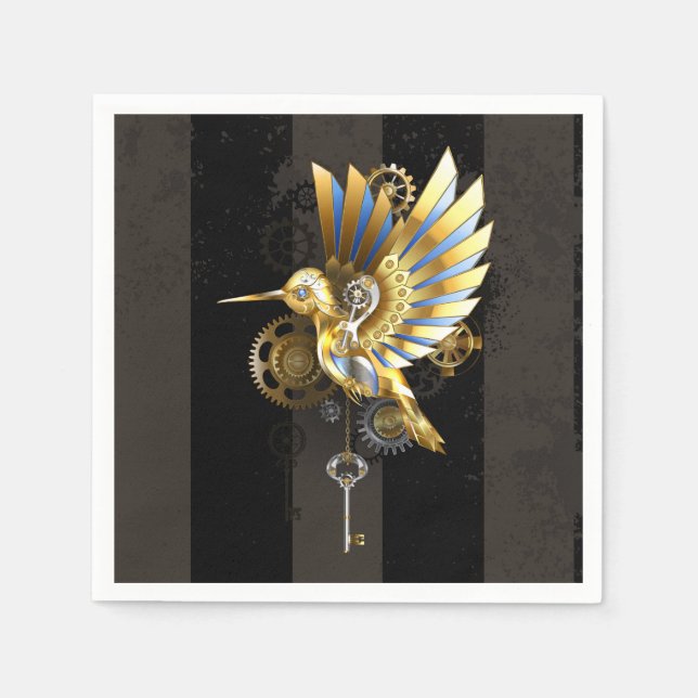 Mechanical Hummingbird Napkin (Front)