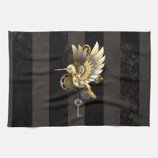Mechanical Hummingbird Tea Towel (Horizontal)