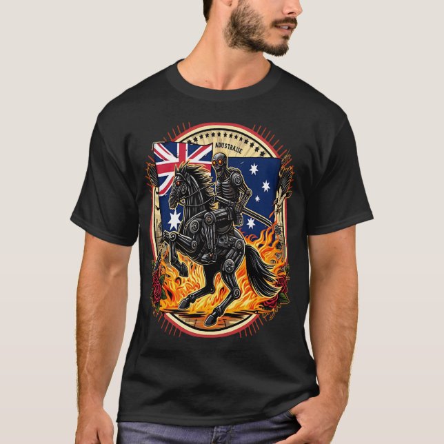 Mechanical Knight of the Australian Apocalypse T-Shirt (Front)
