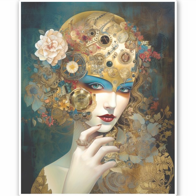 Mechanical Lady Robotic Fantasy Sci-Fi (Front)