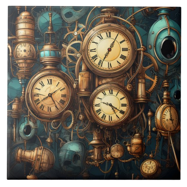 Mechanical Marvels Ceramic Tile (Front)