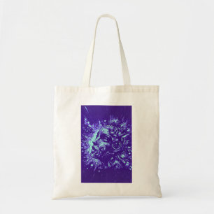 Mechanical Muse   Purple Cyberpunk Tote Bag